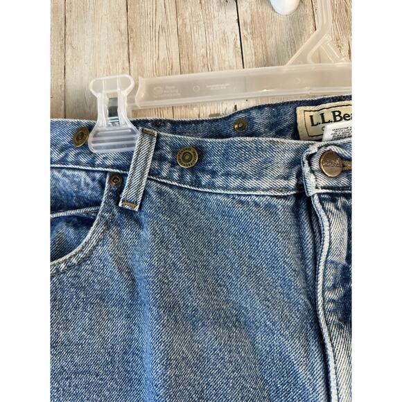 LL Bean Heavy Jeans Mens 44x32 Blue Classic Fit Flannel Lined‎ Outdoorsy OJX04 - Picture 6 of 15